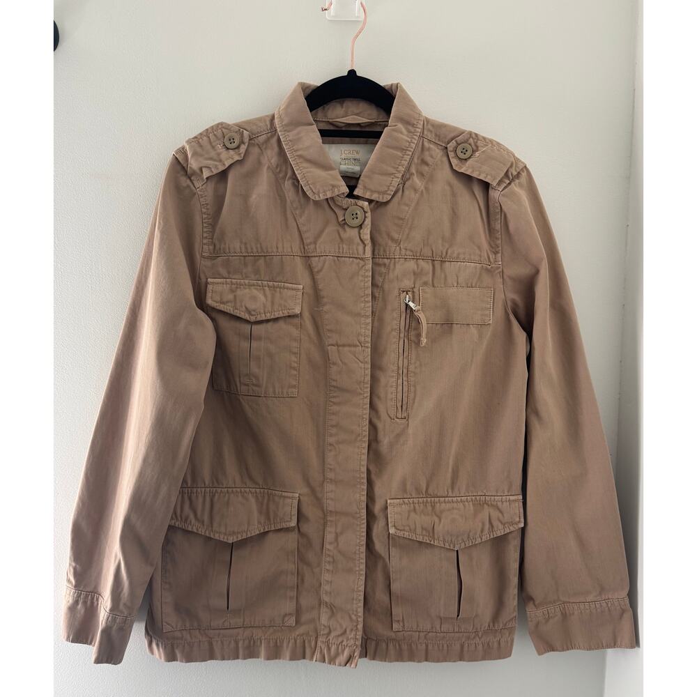 Women's J. Crew Classic Twill Chino Jacket Weathered and Broken-In